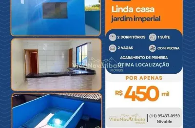 Casa com 2 quartos à venda no Jardim Imperial, Atibaia 