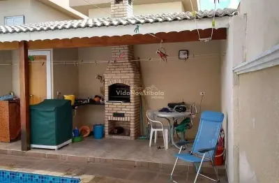 Casa térrea com 02 dormitórios sendo 01 suíte, 03 vagas e piscina  à venda no bairro  nova atibaia