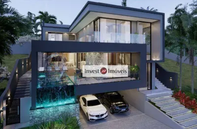 Sobrado com 4 dormitórios à venda, 505 m² por r$ 6.400.000,00 - condomínio residencial alphaville i - são josé dos campos/sp