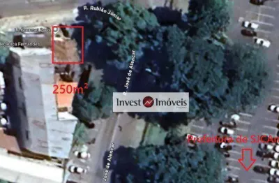 Terreno comercial na rubiao junior, esquina com a prefeitura