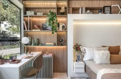 Apartamento no Condomínio Level Brooklin com 61m² 2dormitórios 1 banheiro