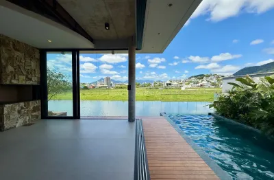 Casa oásis - reserva da pedra - 3 suítes - pedra branca - condomínio fechado - fundo lago