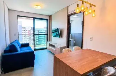 Alugo quarto e sala mobiliado com varanda, top de linha, anda, nascente. edf. liv na ponta verde