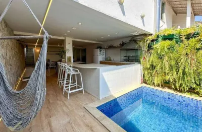 Casa luxuosa 3 quartos sendo 1 suíte com closet, todos os móveis criare, impecável, área gourmet com piscina no são marcos, macaé - rj