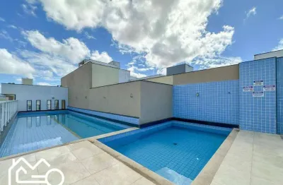 Apartamento 2 quartos: 1 suíte, prédio em frente ao mar, lazer completo na cobertura, moderno, praia dos cavaleiros, macaé - rj