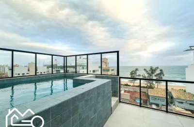 Cobertura 3 dormitórios, planejados criare em tudo, fotovoltaica, tecnologia de automação e som, 3 vagas soltas, luxo, praia do pecado - macaé/rj