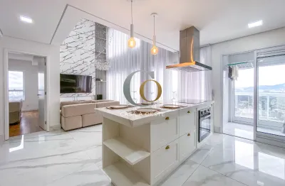 Apartamento mobiliado em Alphaville com 134m2 3 suítes vista panoramica