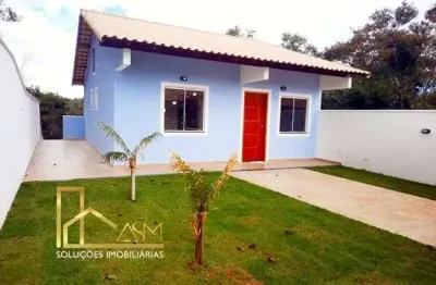 Casa com 2 quartos (1 suíte), em terreno de 500 m2, pindobal, maricá
