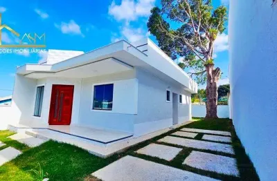 Casa maravilhosa com churrasqueira e quintal, em caxito, maricá, rj