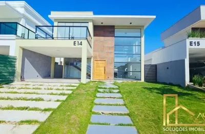 Casa alto padrão em condomínio, inoã, com 3 quartos (1 suíte c/ closet), escritório, sala em dois ambientes…