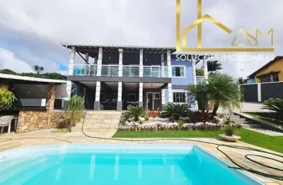 Belíssima casa c/ 4 quartos (1 suíte c/ closet), c/ piscina no flamengo, em maricá – rj