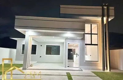 Linda casa com 3 quartos (1 suíte), sala pé direito alto, cozinha estilo americano, espaço gourmet…