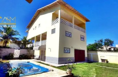 Casa duplex próximo a praia, com piscina, em cordeirinho, maricá - rj