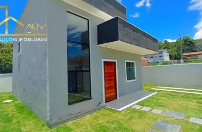 Casa com designer moderno, 2 quartos (1 suíte), em itaipuaçu