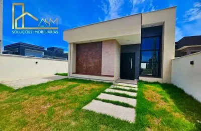 Casa de Alto Padrão, com 3 Quartos (1 Suíte), em Condomínio, Maricá, RJ