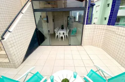 Cobertura para venda em praia grande, aviação, 3 dormitórios, 1 suíte, 3 banheiros, 2 vagas