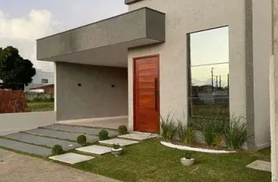 Linda casa 3/4 alto padrão à venda no condomínio alameda paraíso