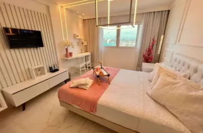 Luxuoso apartamento flat mobiliado c/ vista para o mar - ponta negra