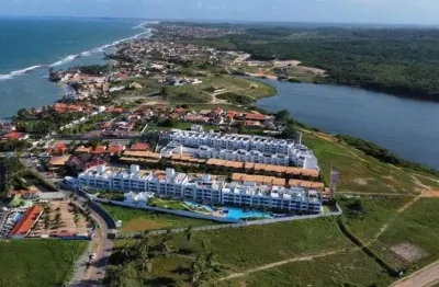 Apartamento flat a beira mar mobiliado no condomínio tabatinga beath