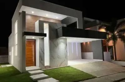 Belíssima casa alto padrão 4/4 sendo 03 suites no condomínio novo leblon