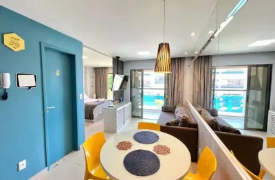 Apartamento mobiliado no condomínio vida calma flat - ponta negra