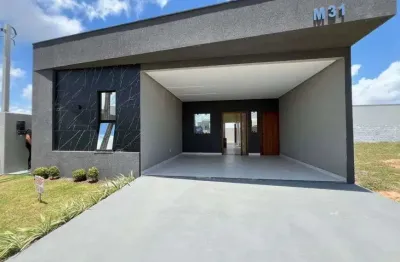 Oportunidade imperdível: casa moderna 3/4 no condomínio ecoville 2