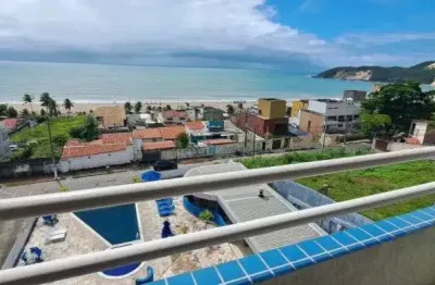Apartamento flat mobiliado a venda em ponta negra com vista para o mar