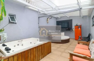 Cobertura com 2 dormitórios à venda, 160 m² por r$ 1.100.000,00 - santa maria - são caetano do sul/sp