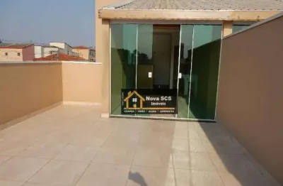 Cobertura com 2 dormitórios à venda, 98 m² por r$ 420.000,00 - vila camilópolis - santo andré/sp