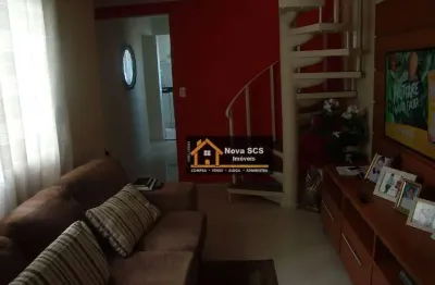 Cobertura com 2 dormitórios à venda, 125 m² por r$ 710.000,00 - nova gerti - são caetano do sul/sp