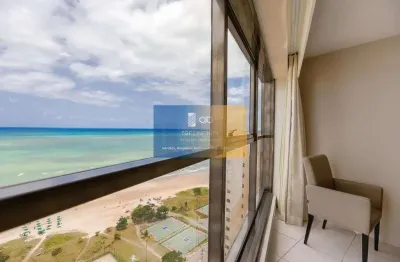 Flat com 1 quarto à venda na avenida boa viagem, 420, pina, recife, 38 m2 por r$ 490.000