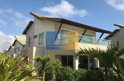 Aluguel por temporada de bangalô com 05 suítes em condomínio à beira mar de muro alto – porto de ga