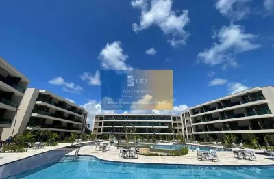 Flat 2 quartos com suíte no malia beach experience - muro alto | infraestrutura completa de resort