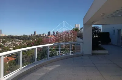 Perdizes vista panorâmica  cobertura duplex com amplo jardim