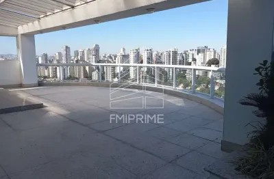 Perdizes vista panorâmica  cobertura duplex com amplo jardim