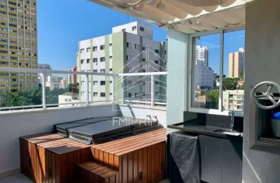 Cobertura  varanda gourmet, 2 suítes, 1 dormitório, piscina, 2 vagas