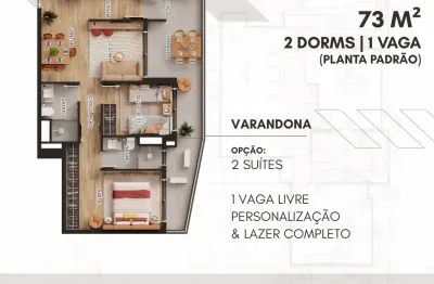 Nova klabin - apartamento lindo de 2 e 3 dorms, 72 / 93m² com lazer completo, pertinho da estação