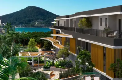 Casas e apartamentos em um condomínio fechado exclusivo na praia de quatro ilhas, bombinhas - sc