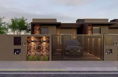 Casa com 2 dormitórios à venda, 55 m² por r$ 315.000 - quinta dos açorianos - barra velha/sc