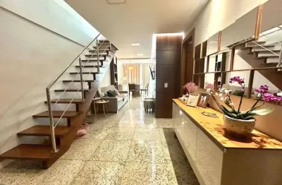 Apartamento duplex de 196 m2 c/ 4 quartos 3 suítes segunda quadra da praia em jardim camburi