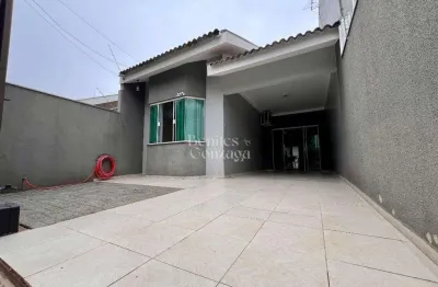 Casa à venda em maringá, jardim paris, com 3 quartos, com 118 m²