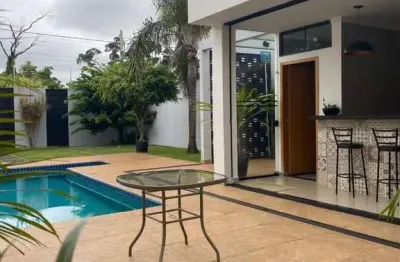 Chácara e casa à venda, linda casa e chácara mobiliada pronta para momentos de lazer. jardim novo p
