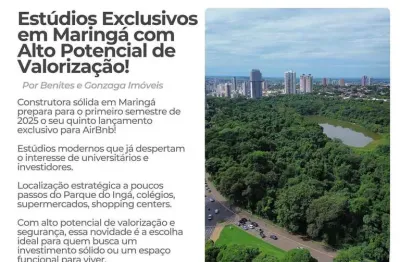 Studios e lofts à venda na zona 01 em maringá – be dumont | localização privilegiada perto do parqu