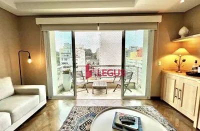 Apartamento moderno em pinheiros, sacada, 01 dormitório, 02 vagas