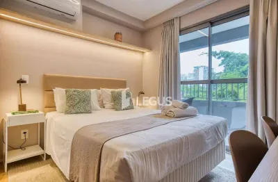 Studio com 1 dormitório para alugar, 23 m² por r$ 3.800/mês - moema - são paulo/sp