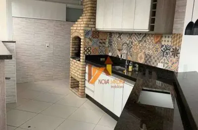 Cobertura com 3 dormitórios, 159 m² - venda por r$ 660.000,00 ou aluguel por r$ 5.230,00/mês - vila alzira - santo andré/sp