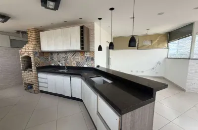 Cobertura com 3 dormitórios, 159 m² - venda por r$ 660.000,00 ou aluguel por r$ 4.430,00/mês - vila alzira - santo andré/sp