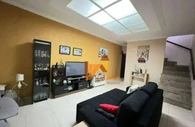 Sobrado com 3 dormitórios, 123 m² - venda por r$ 750.000,00 ou aluguel por r$ 3.597,00/mês - vila scarpelli - santo andré/sp