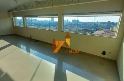 Andar corporativo para alugar, 350 m² por r$ 8.900,00/mês - jardim stella - santo andré/sp