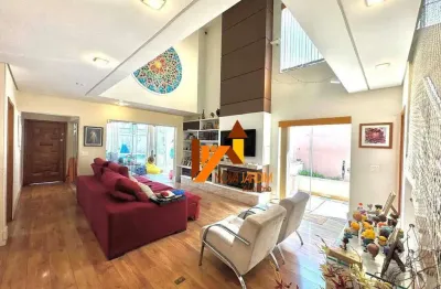 Sobrado com 3 dormitórios para alugar, 399 m² por r$ 10.200,00/mês - jardim - santo andré/sp